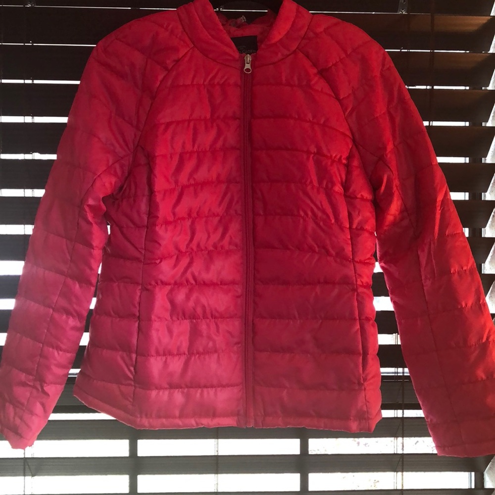 Never worn pink puffy jacket